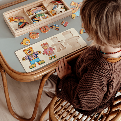 Children's Puzzle Educational Toy Wooden Interactive Puzzle - Image 3