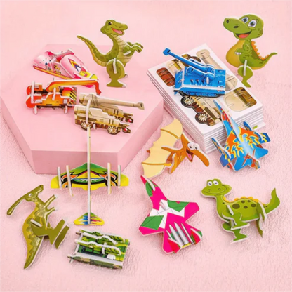 Children's Puzzles 3D Cartoon Animal Theme Cartoon Puzzles - Image 10
