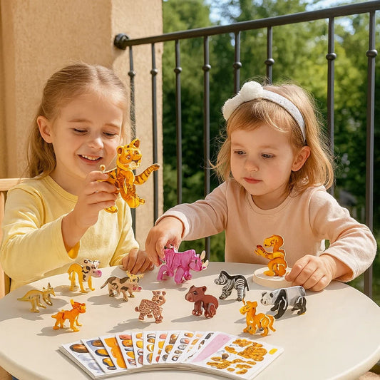 Children's Puzzles 3D Cartoon Animal Theme Cartoon Puzzles - Image 8