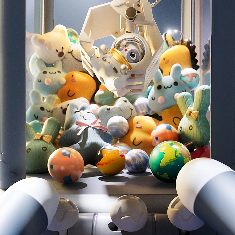 Claw Machine Toy Mini Arcade Game Plush Prizes - Image 3