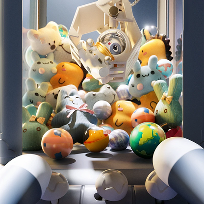 Claw Machine Toy Mini Arcade Game Plush Prizes - Image 3