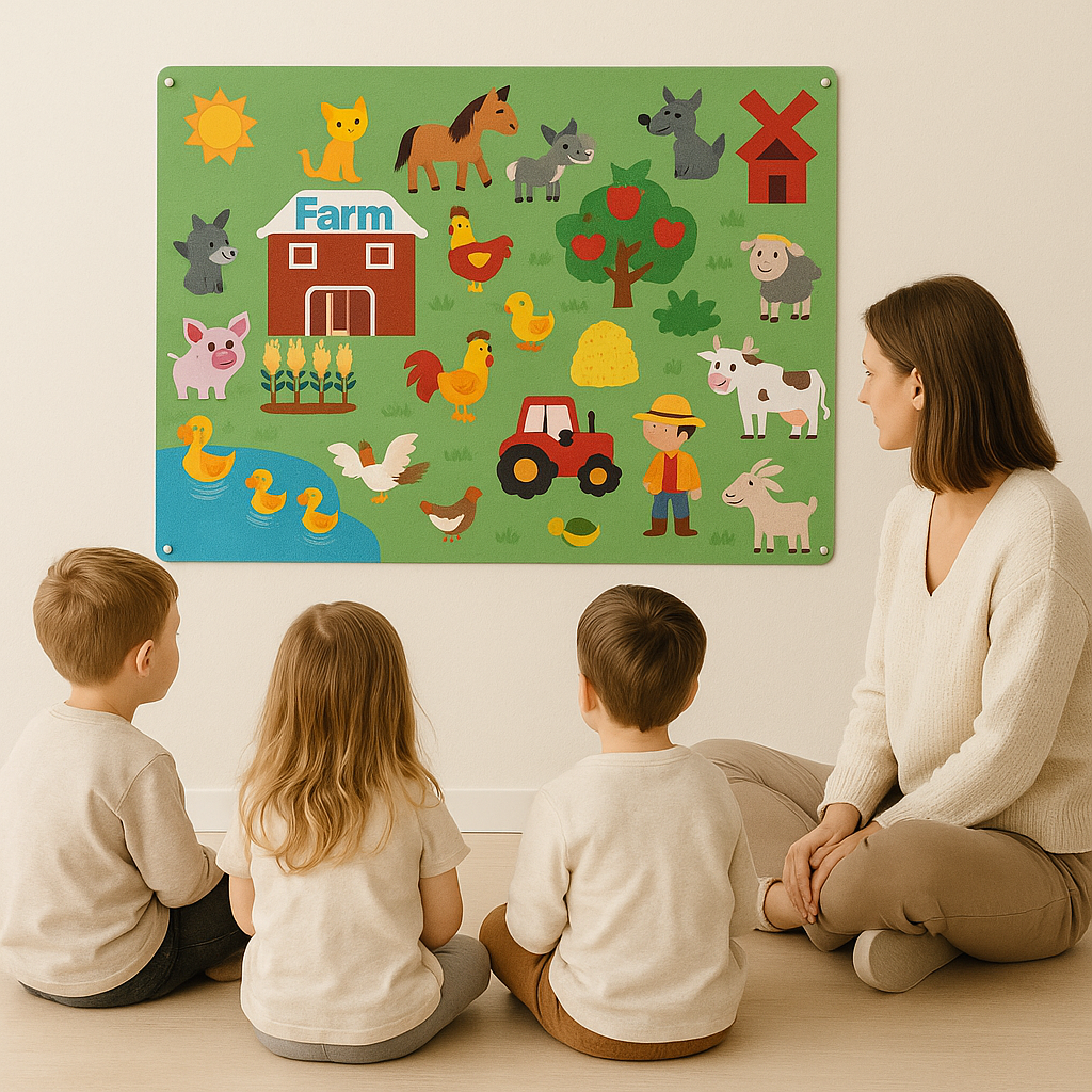 Colorful Images Felt Board Interactive Educational - Image 10