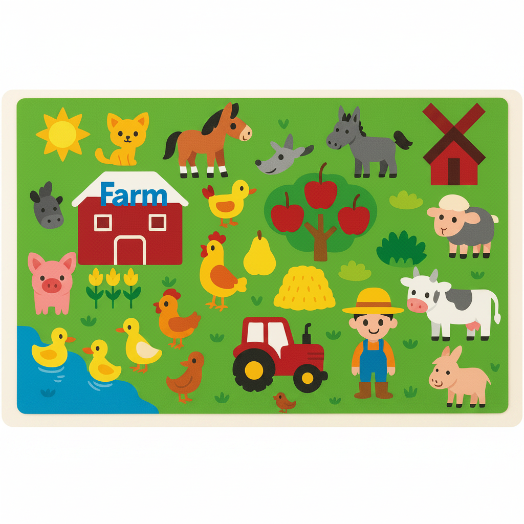 Colorful Images Felt Board Interactive Educational - Image 16