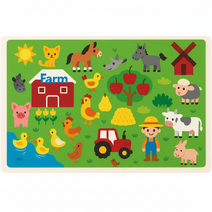 Colorful Images Felt Board Interactive Educational - Image 16
