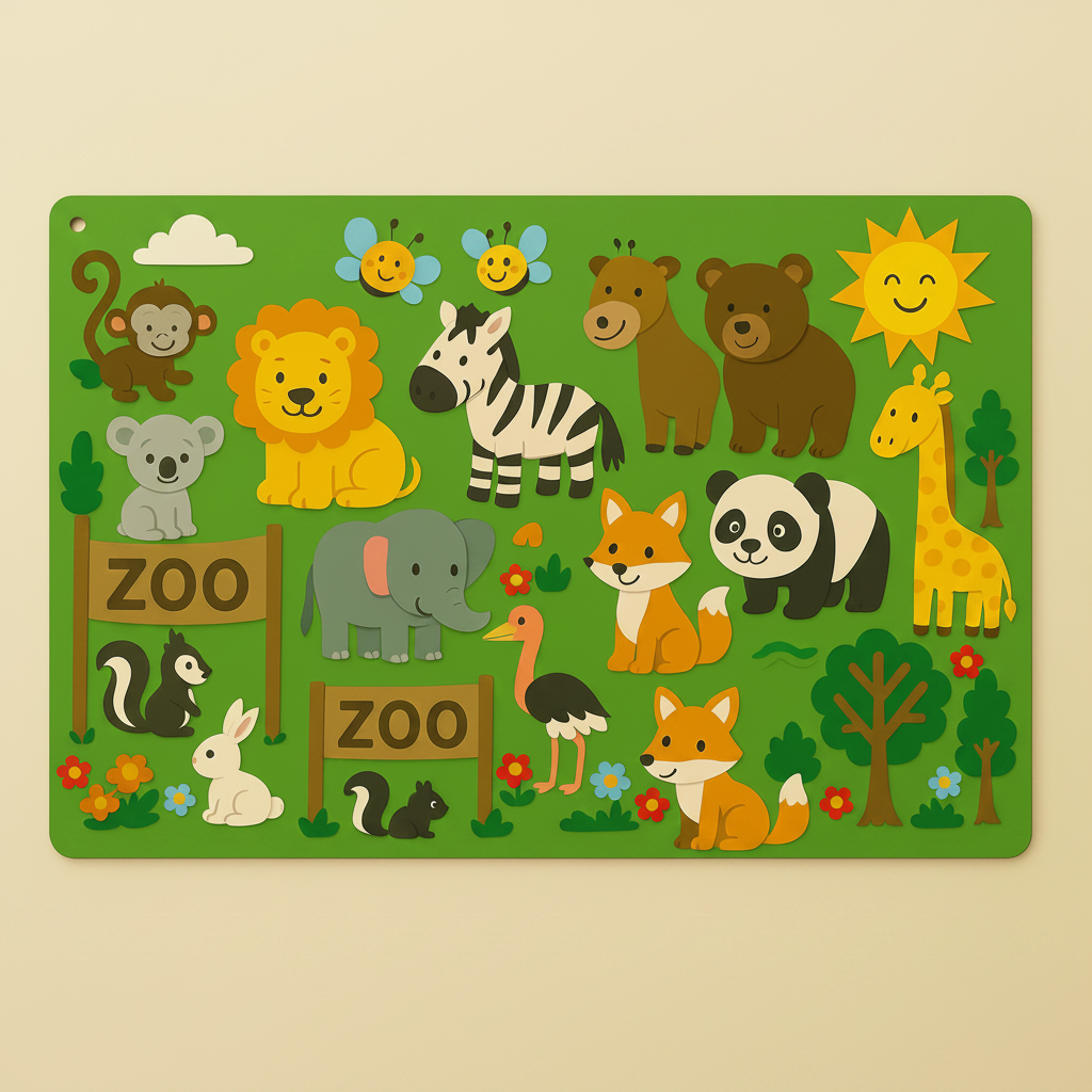 Colorful Images Felt Board Interactive Educational - Image 18