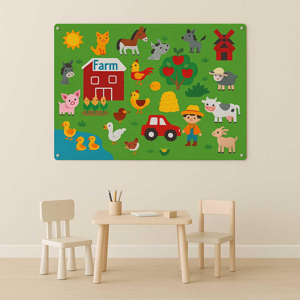 Colorful Images Felt Board Interactive Educational - Image 4