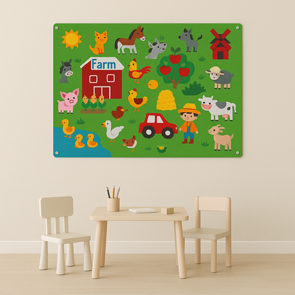Colorful Images Felt Board Interactive Educational - Image 4
