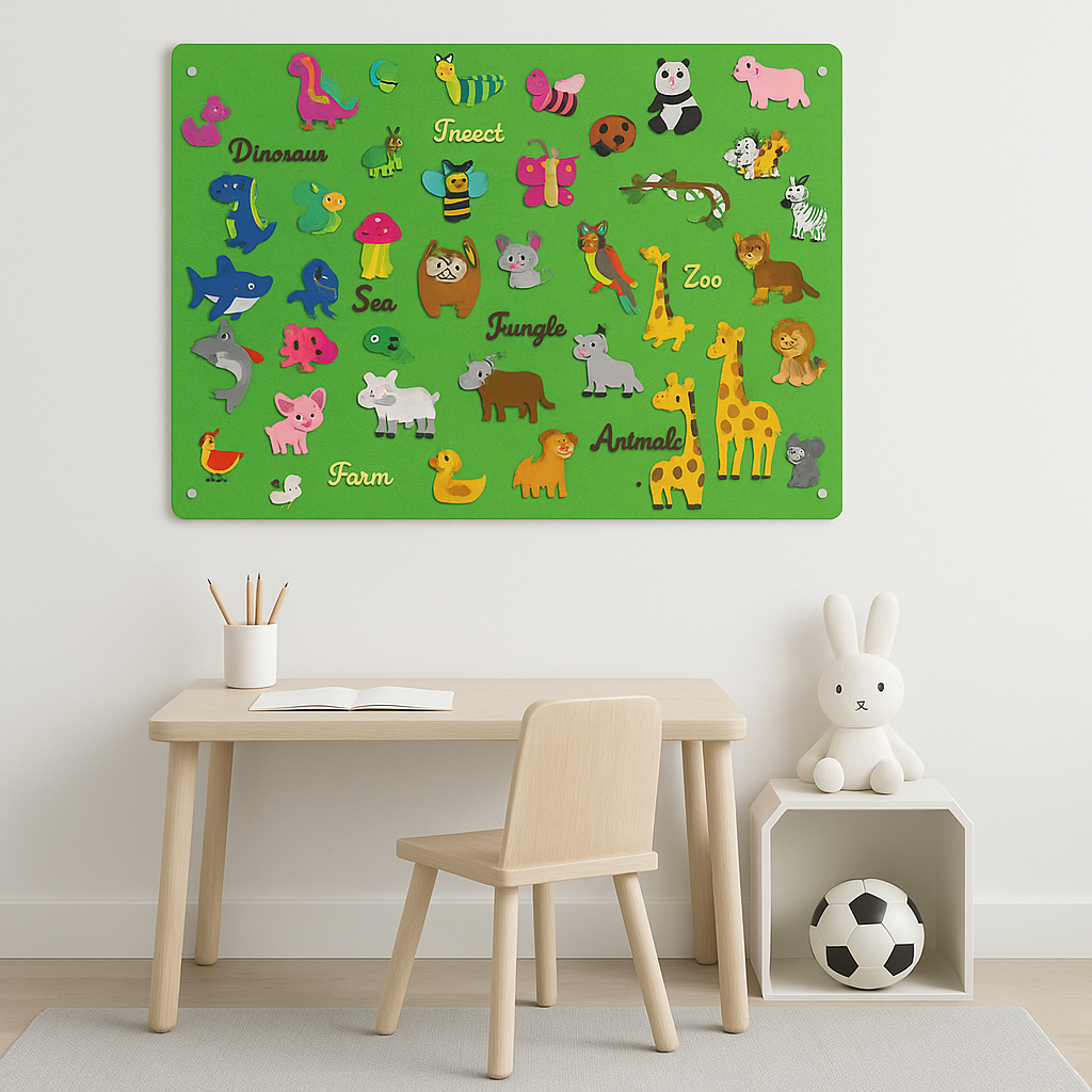 Colorful Images Felt Board Interactive Educational - Image 5