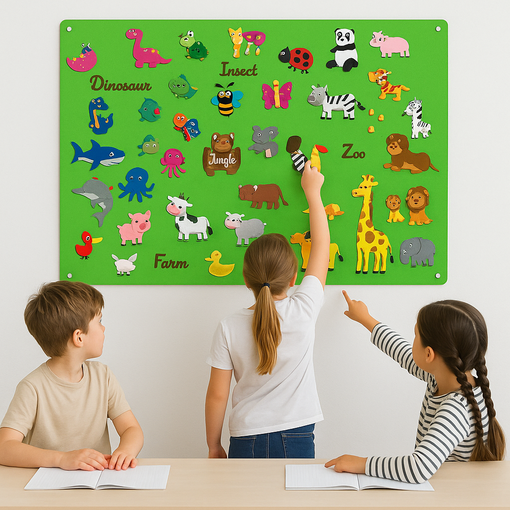 Colorful Images Felt Board Interactive Educational - Image 6