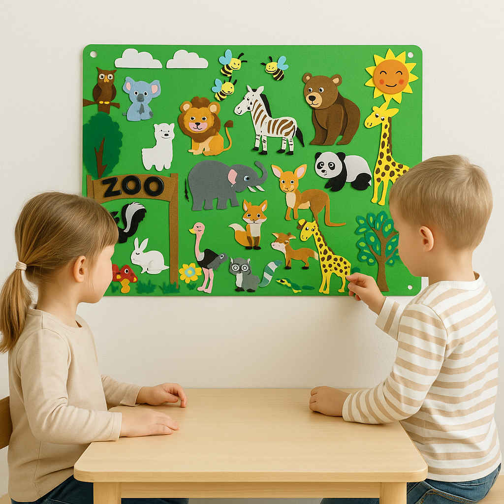 Colorful Images Felt Board Interactive Educational - Image 7