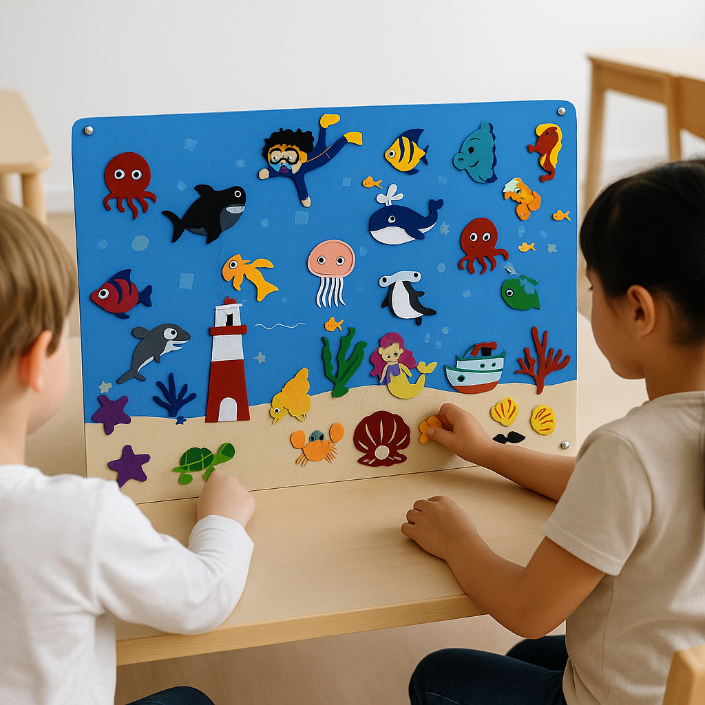 Colorful Images Felt Board Interactive Educational - Image 8