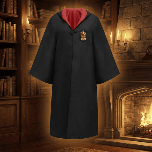 Cosplay Costume Wizard Robe Hooded Long-Sleeve Cloak - Image 1