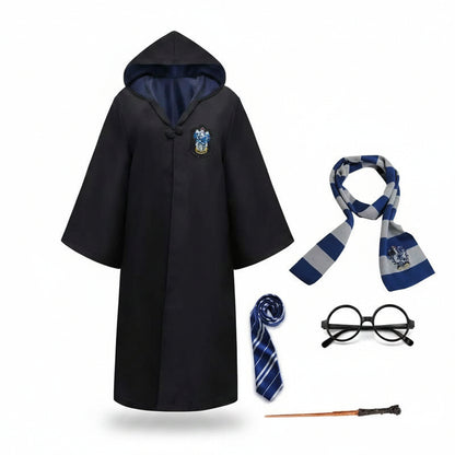 Cosplay Costume Wizard Robe Hooded Long-Sleeve Cloak - Image 10