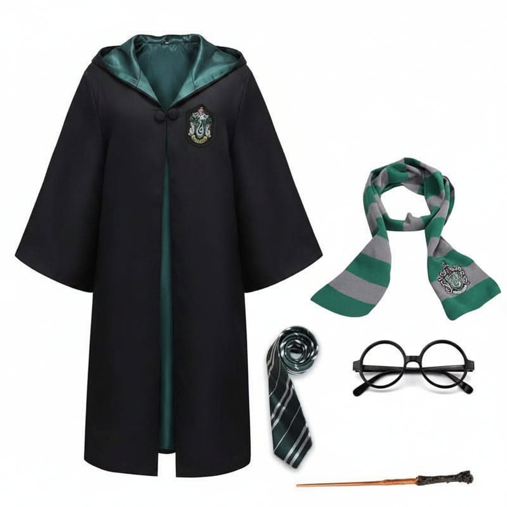 Cosplay Costume Wizard Robe Hooded Long-Sleeve Cloak - Image 8