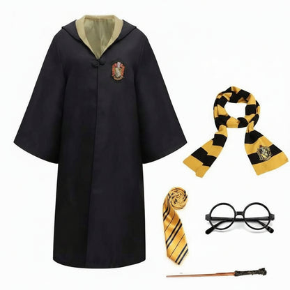 Cosplay Costume Wizard Robe Hooded Long-Sleeve Cloak - Image 9
