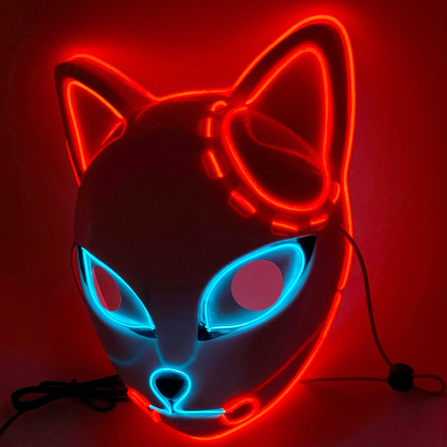 Cosplay Mask Halloween Mask LED Mask Adjustable Light-Up - Image 10