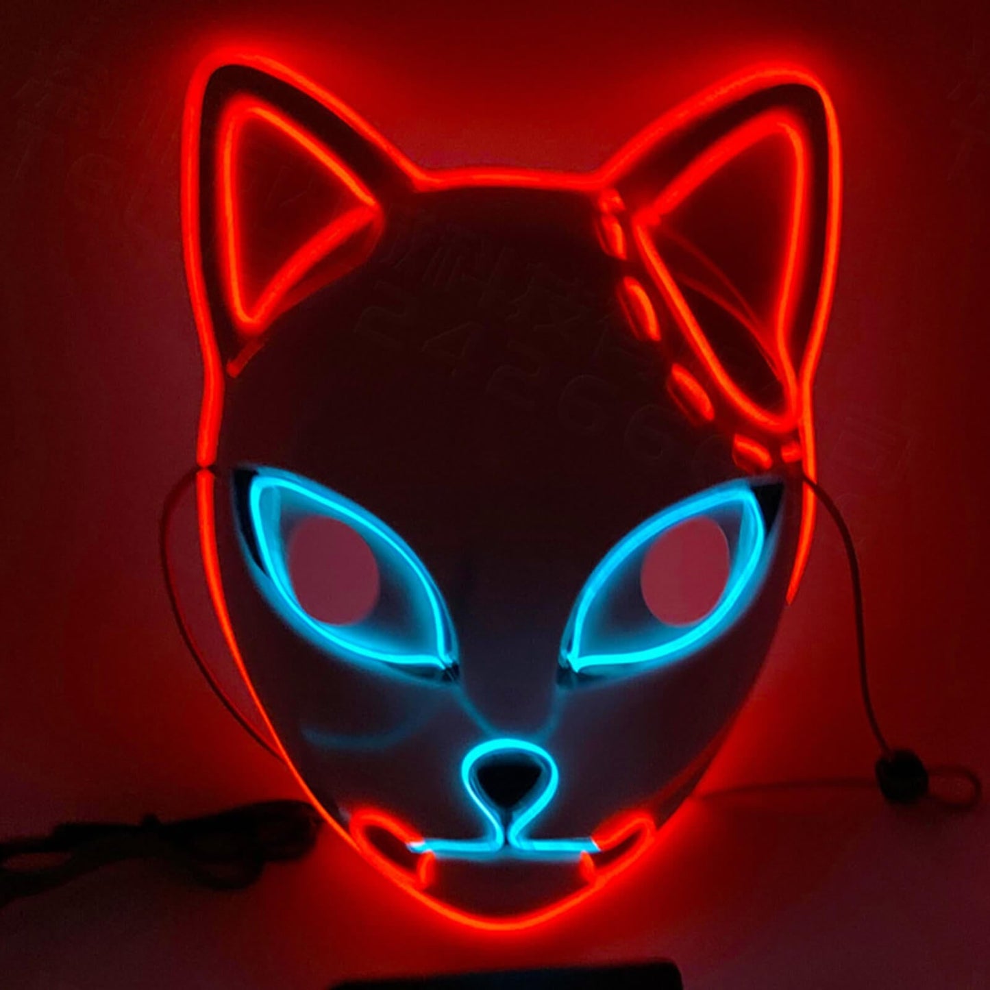 Cosplay Mask Halloween Mask LED Mask Adjustable Light-Up - Image 11
