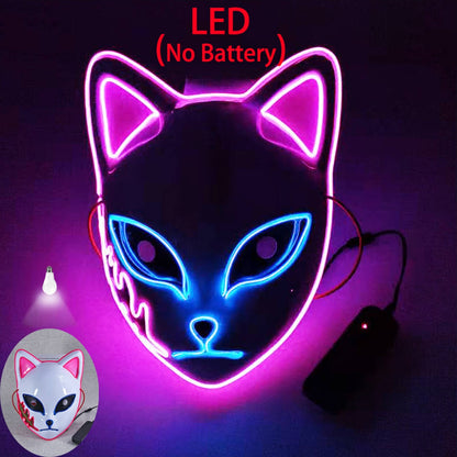 Cosplay Mask Halloween Mask LED Mask Adjustable Light-Up - Image 18