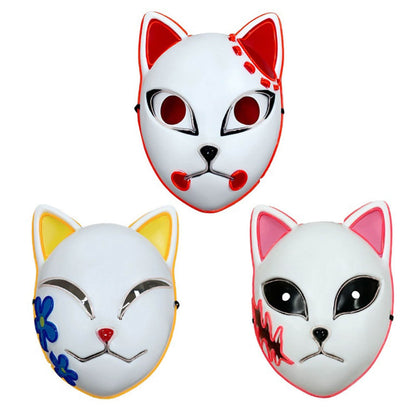 Cosplay Mask Halloween Mask LED Mask Adjustable Light-Up - Image 7