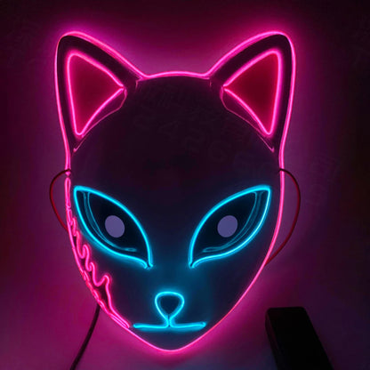 Cosplay Mask Halloween Mask LED Mask Adjustable Light-Up - Image 9