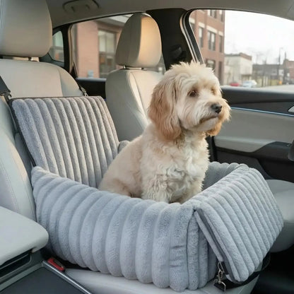 Cozy Dog Car Seat Safe Travel Soft Plush Design & Black - Image 2