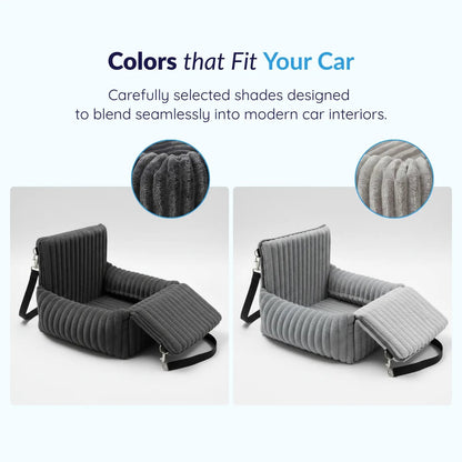 Cozy Dog Car Seat Safe Travel Soft Plush Design & Black - Image 3