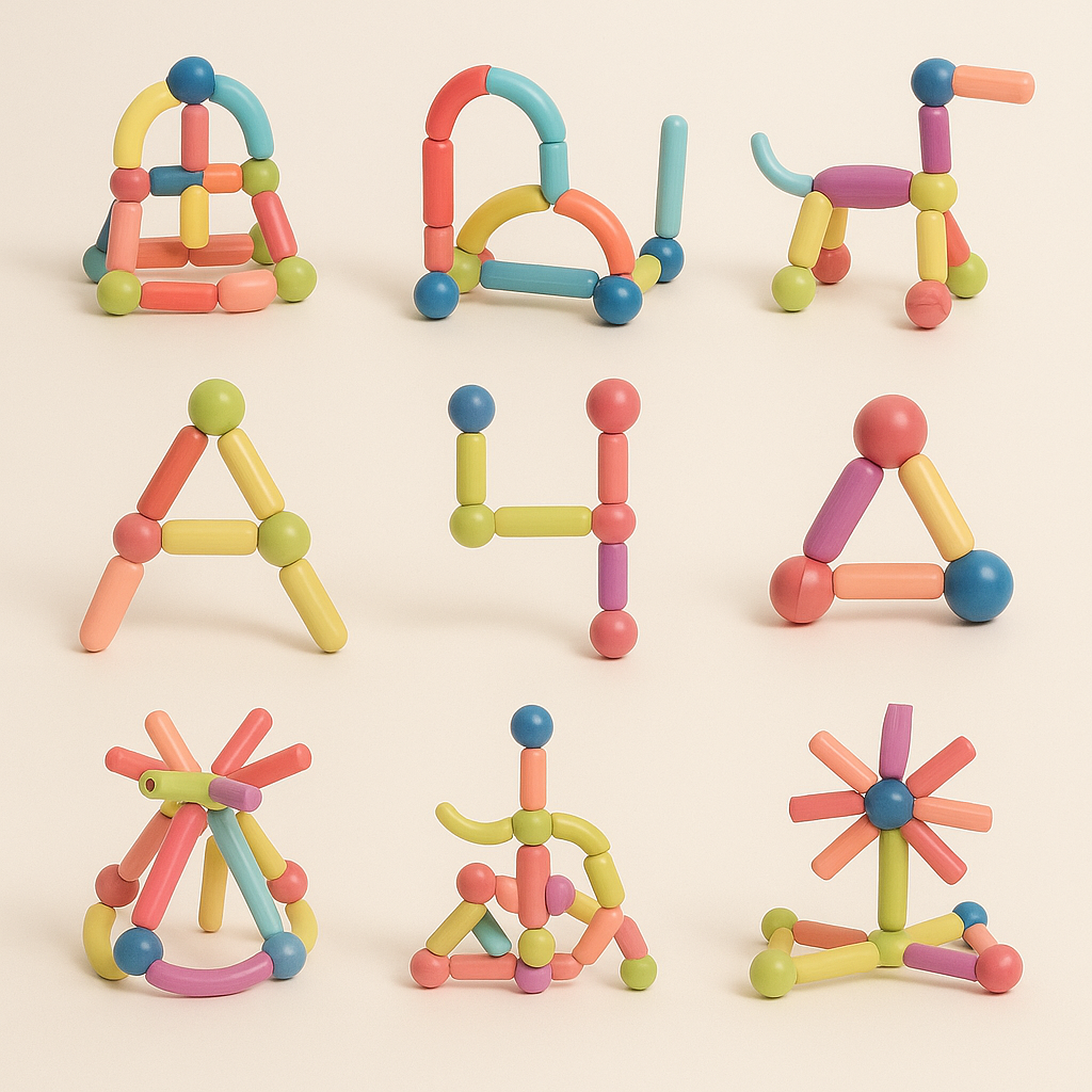Creative Building Toys Magnetic Sticks Blocks Stem Set - Image 7