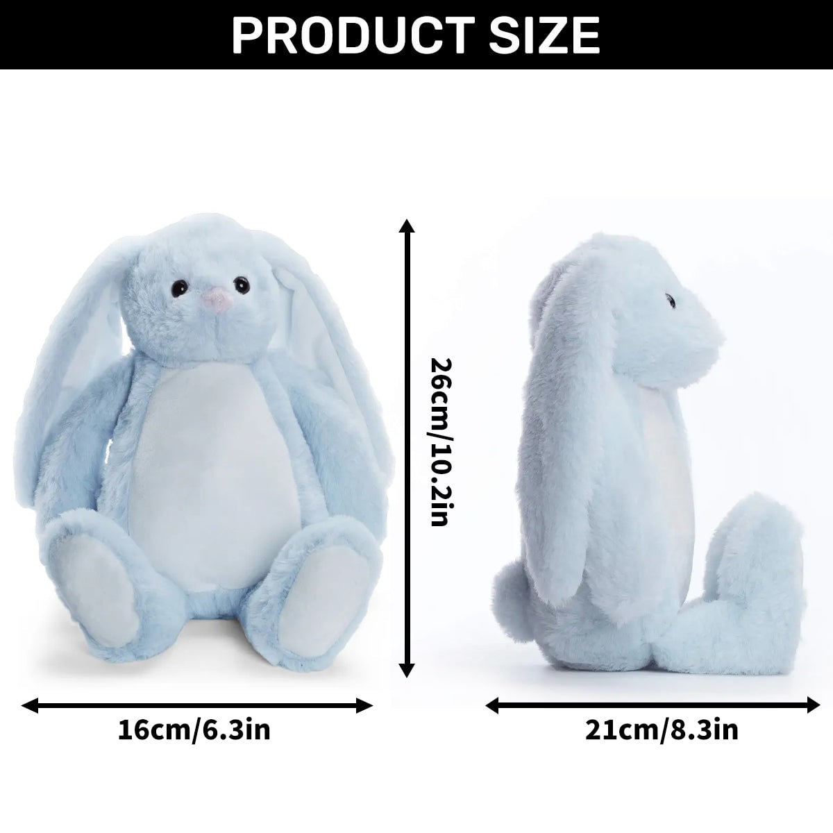 Custom Stuffed Animal Personalized Stuffed Bunny Soft Plush Bunny Stuffed Bunny - Image 9