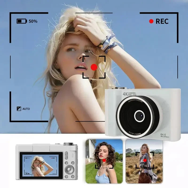 Digital Camera Photography Foldable Screen Vlogging Camera - Image 7