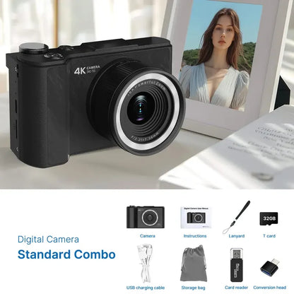 Digital Camera Photography Foldable Screen Vlogging Camera - Image 8