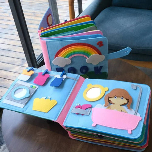 Educational Toy Felt Activity Book Quiet - Image 1