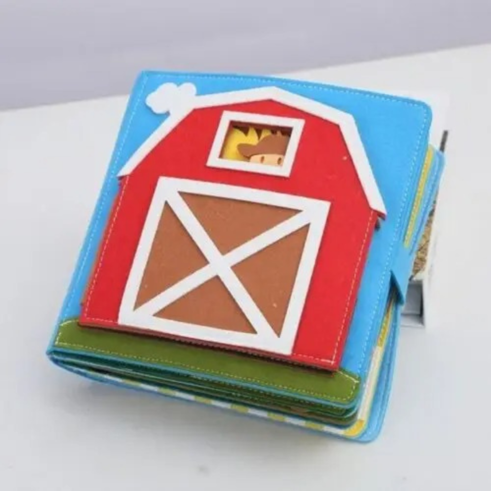 Educational Toy Interactive Children's Book Felt Busy Book - Image 1