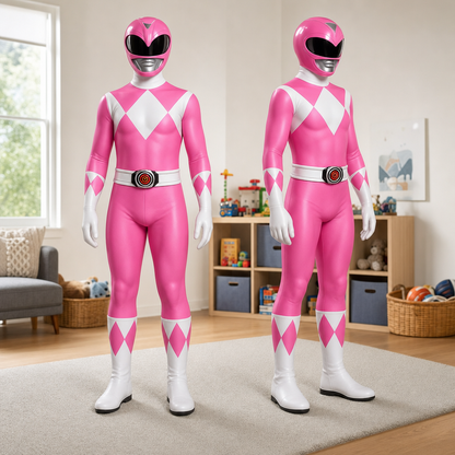 Kids Hero Costume Jumpsuit Mask Set Outfit