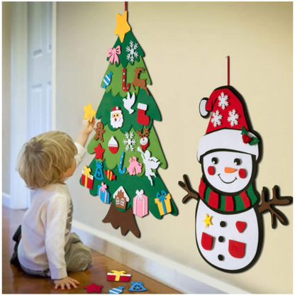 Felt Christmas Tree Activity Wall Hanging Advent Calendar - Image 2