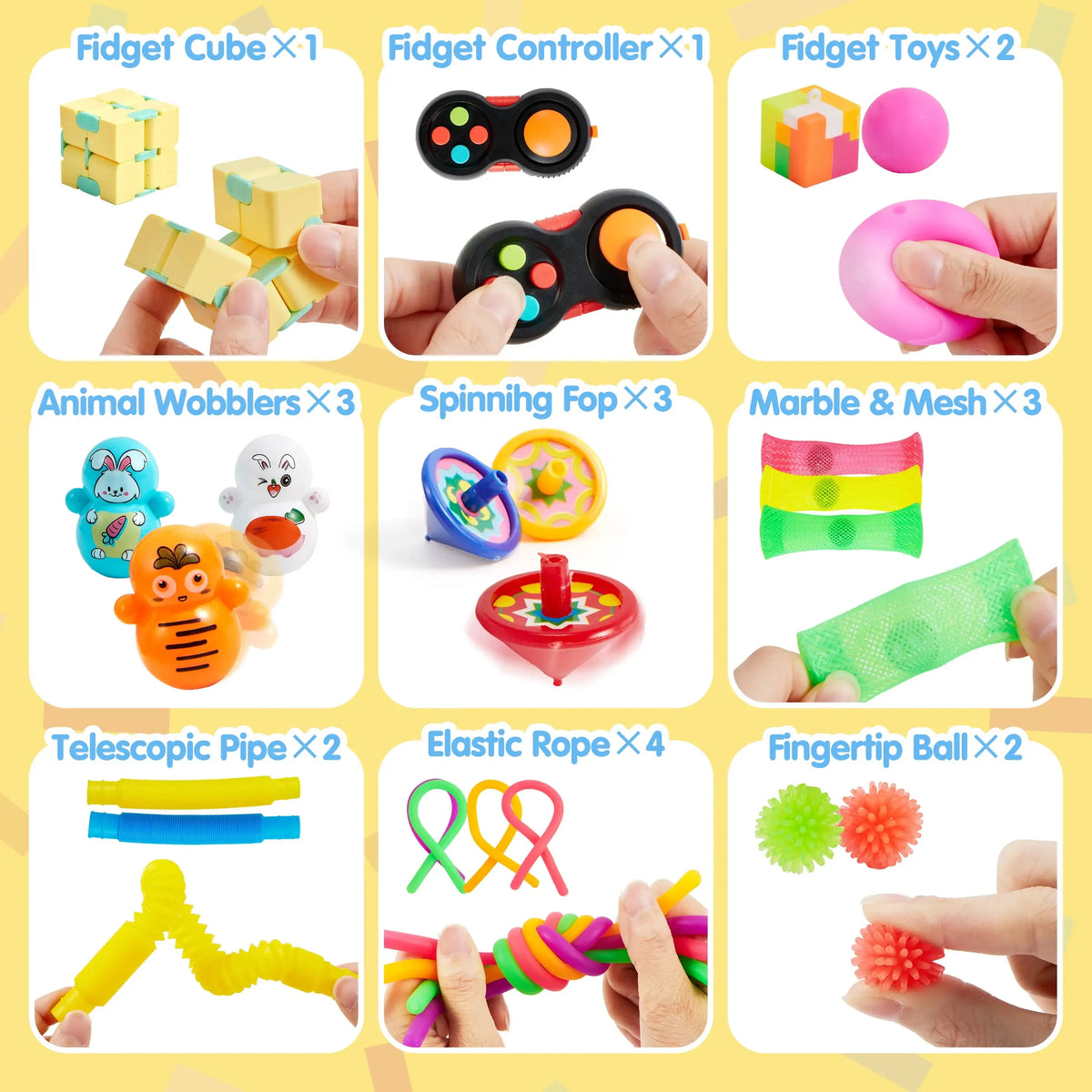 Fidget Toy Set Box of Fidget Toys 60-Piece Collection - Image 3