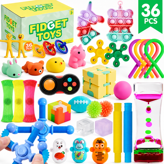Fidget Toy Set Box of Fidget Toys 36-Piece Collection