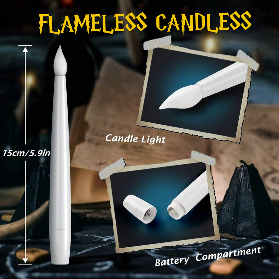 Flameless Floating Candles Battery Operated White LED Set - Image 2