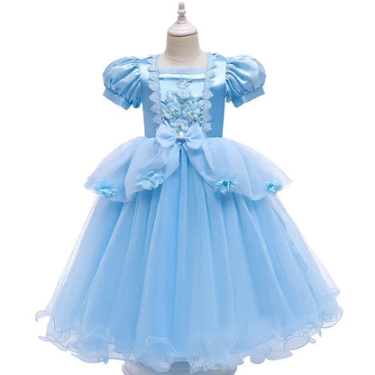 Girls Party Dress Halloween Costume Princess Tulle Gown - Image 6