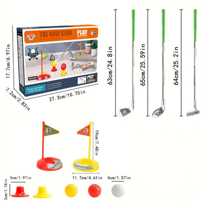 Golf Set Adjustable Clubs and Fun Target Outdoor Play - Image 2
