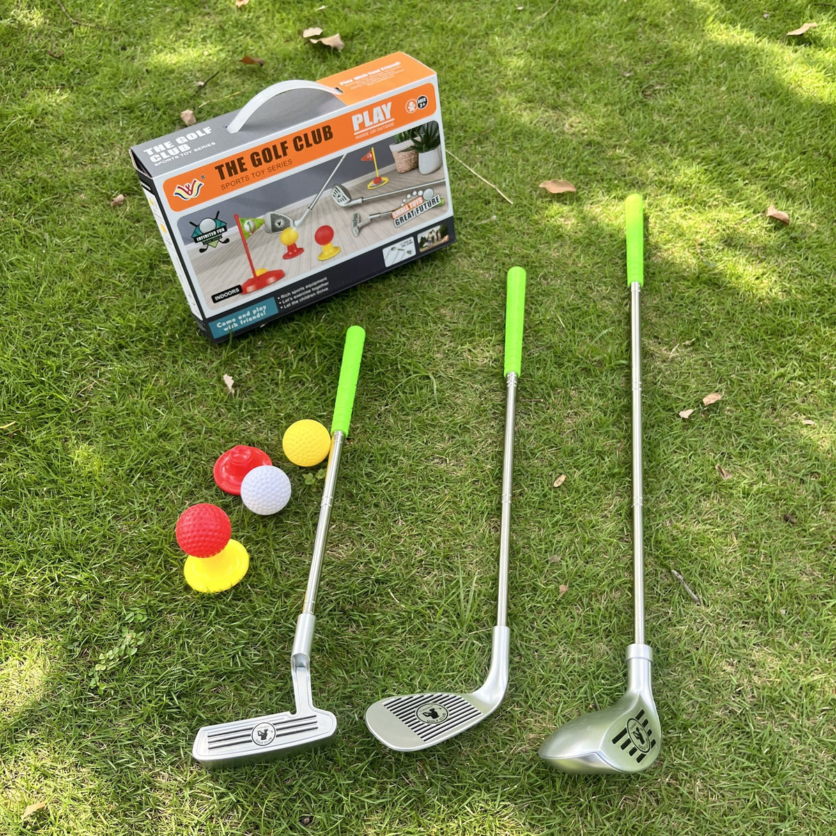 Golf Set Adjustable Clubs and Fun Target Outdoor Play - Image 4