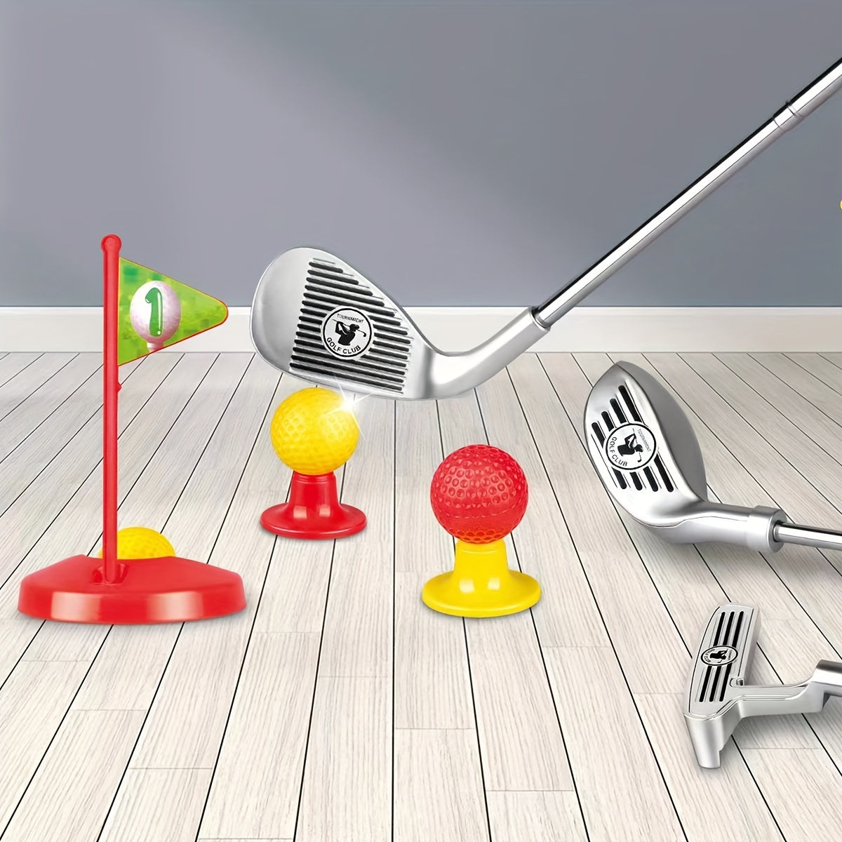 Golf Set Adjustable Clubs and Fun Target Outdoor Play - Image 5