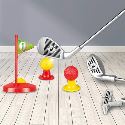 Golf Set Adjustable Clubs and Fun Target Outdoor Play - Image 5