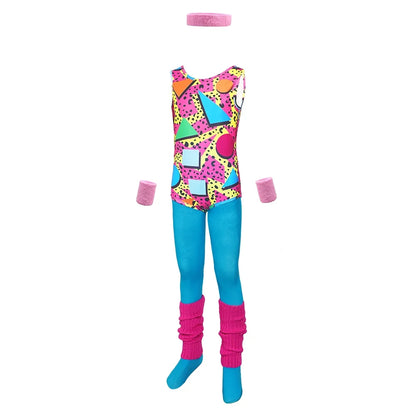 Halloween Costume Cosplay Jumpsuit 80s Costume - Image 3