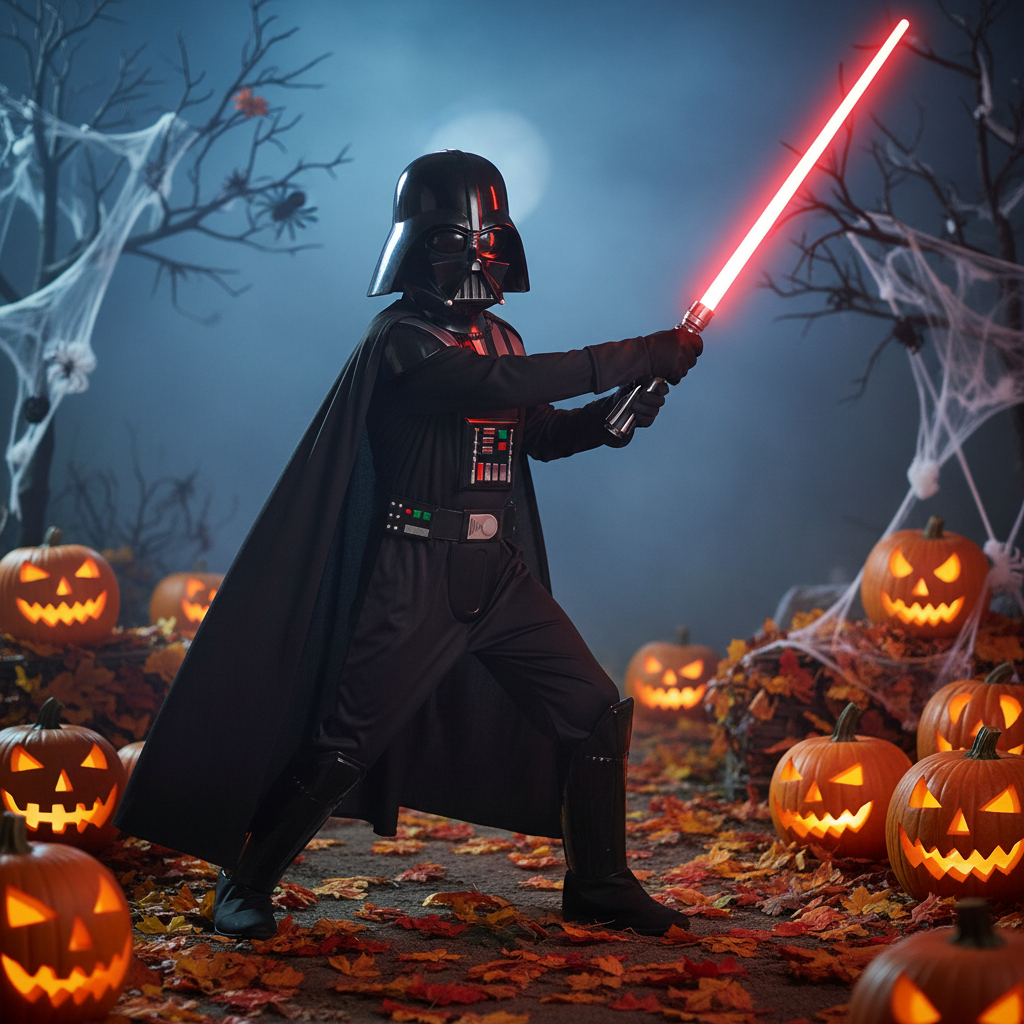 Kids Halloween Costume Armored Villain Cape Dress Up Outfit