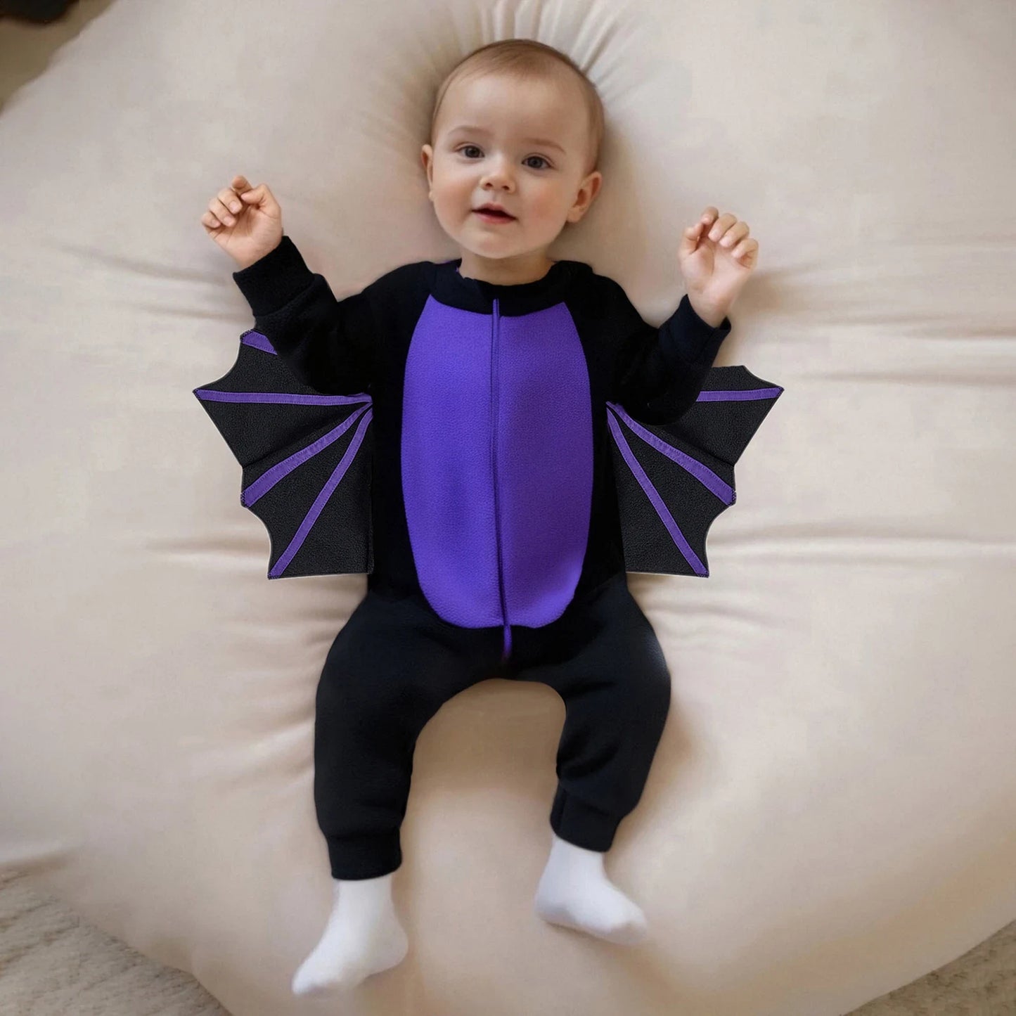 Halloween Costumes Bat Wings Bat Ears Infant Outfit - Image 3