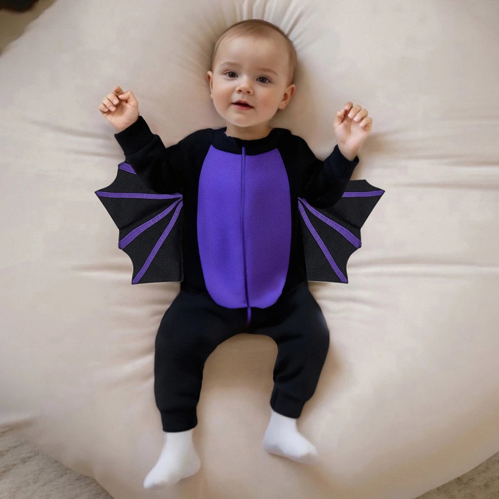 Halloween Costumes Bat Wings Bat Ears Infant Outfit - Image 3