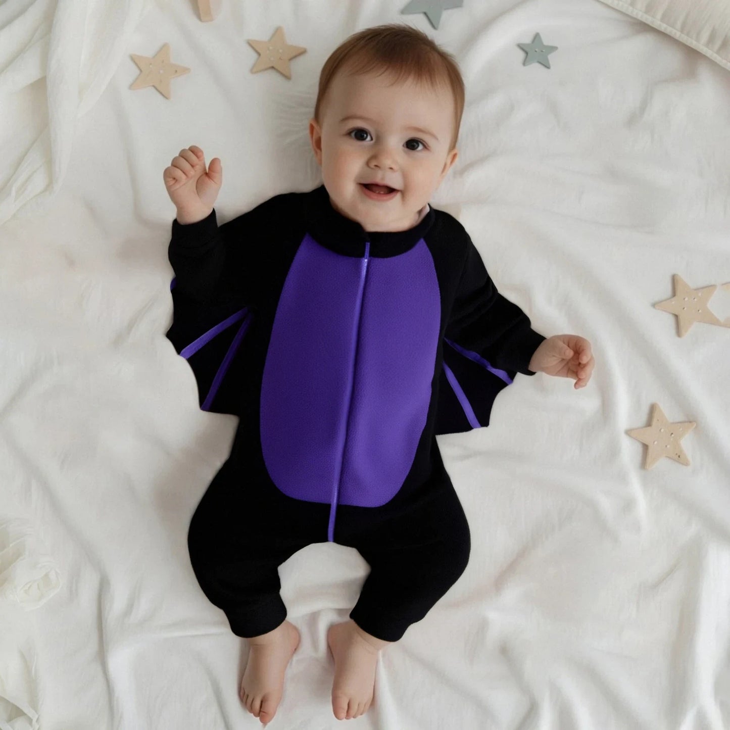 Halloween Costumes Bat Wings Bat Ears Infant Outfit - Image 4