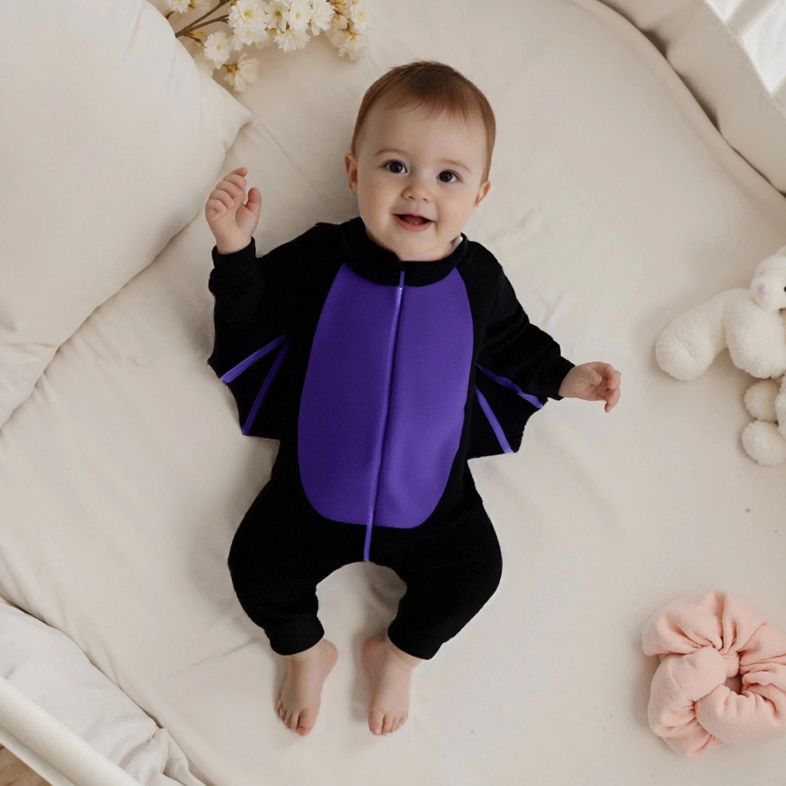 Halloween Costumes Bat Wings Bat Ears Infant Outfit - Image 5