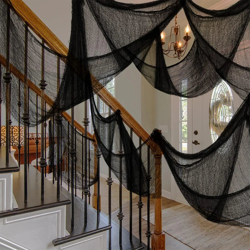 Halloween Decoration Fabric Halloween Party Decor Stretchable Fabric - Image 2