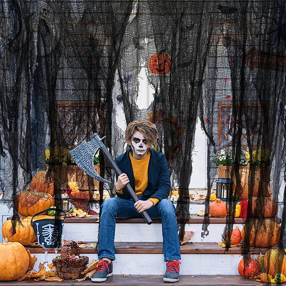 Halloween Decoration Fabric Halloween Party Decor Stretchable Fabric - Image 3